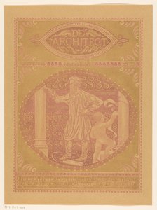 تصميم الغلاف لـ: De Architect، 1911 بواسطة ريتشارد نيكولاس رولاند هولست