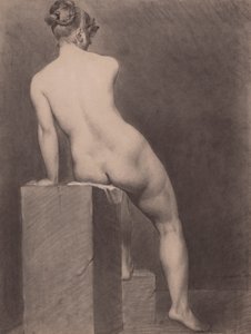 Mademoiselle Rose عارية، منظر خلفي