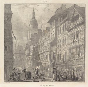Rue du Gros-Horloge ، روان بواسطة ريتشارد باركس بونينجتون