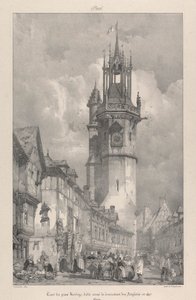 برج جروس هورلوج ، بني تحت سيطرة الانجليز عام 1417 بواسطة Richard Parkes Bonington