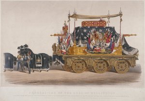 منظر لسيارة جنازة دوق ولينغتون ، 1852 بواسطة ريتشارد ريدجريف