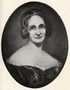 Mary Wollstonecraft Shelley (1797-1851) رسم توضيحي من "الرحلات الصغيرة إلى منازل النساء المشهورات" ، تم نشره عام 1897