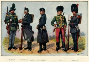 أنواع الجيش البلجيكي ، 1919.