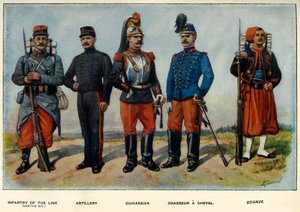 أنواع الجيش الفرنسي ، 1919.