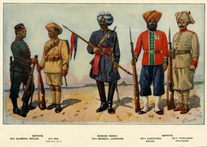 أنواع الجيش الهندي ، 1919.