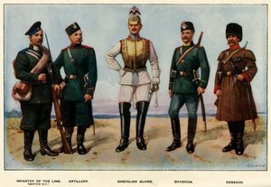 أنواع الجيش الروسي ، 1919.