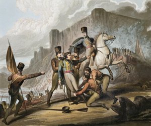 Oporto ، من "انتصارات دوق ويلينغتون" ، نقش بواسطة T. Fielding ، حانة. 1819 بواسطة ريتشارد ويستال