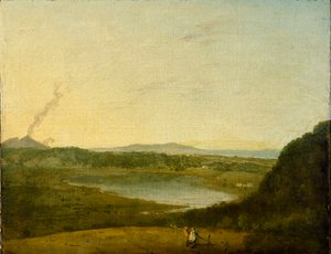 The Lago di Agnano ، c1752 بواسطة ريتشارد ويلسون