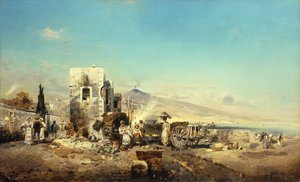 قرية نيوبوليتانية تقع على بعد فيزوف 1889