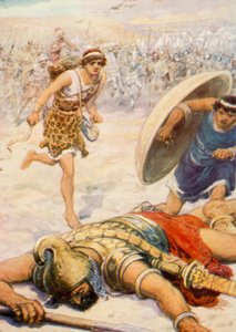 ديفيد والعملاق (لون ليثو) بواسطة روبرت أمبروز دادلي