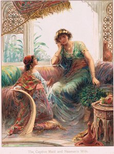 رسم توضيحي من "قصص الكتاب المقدس" بواسطة إرنست نيستر ، حوالي عام 1910 (ليثو ملون) بواسطة روبرت أمبروز دادلي