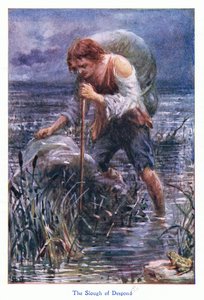 مستنقع اليأس، من كتاب تقدم الحجاج الذي نشره جون إف شو وشركاه، حوالي القرن العشرين (الطباعة الحجرية الملونة) بواسطة روبرت أمبروز دادلي