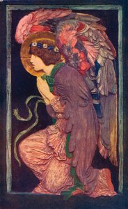 An Angel Adoring` ، نقش جص ملون بواسطة روبرت أنينغ بيل ، c1901 1901-1902. بواسطة روبرت أنينج بيل