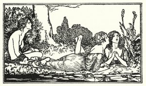 رسم توضيحي لقصائد جون كيتس: Endymion (litho) بواسطة روبرت أنينج بيل