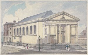كنيسة سانت ماري الرومانية الكاثوليكية ، مورفيلدز ، مدينة لندن ، 1837 بواسطة روبرت بليميل شنيبيلي