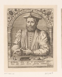صورة لغيوم فيلانديره Guilelmus Philander Castili oneus Architectus (العنوان على الكائن) سلسلة صور لعلماء القرنين الخامس عشر والسادس عشر (عنوان السلسلة) بواسطة روبرت بويسارد