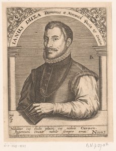 صورة يانوس دوسه يانوس دوزا دومينوس من Nortwick Poeta & Orator. (العنوان على الكائن) سلسلة صور لعلماء القرنين الخامس عشر والسادس عشر (عنوان السلسلة) بواسطة روبرت بويسارد