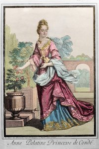آن بالاتين ، أميرة كوندي (Anne de Baviere (1648-1723) (Anne Henriette Julie de Baviere) (Anne Henriette of Bavaria) (Anna del Palatinato) - نقش روبرت بونارت -