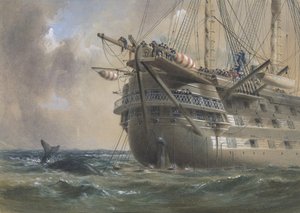 HMS Agamemnon وضع كابل الأطلسي التلغراف في عام 1858: حوت يعبر الخط ، 1865-1866.