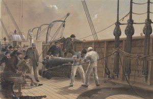 ربط الكابل بعد الحادث الأول على متن السفينة الشرقية الكبرى ، 25 يوليو 1865 ، 1865-1866. بواسطة روبرت تشارلز دادلي