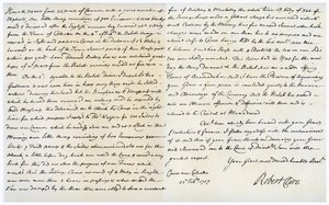 رسالة من روبرت كلايف إلى توماس بيلهام-هولز ، 23 فبراير 1757. بواسطة Robert Clive