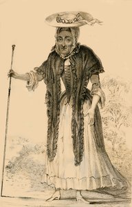 جين لويس ، ملحوظة عن عمرها وخصائصها ، 1821. بواسطة روبرت كوبر