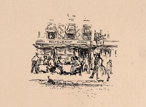 حيث تناولنا العشاء في الحي اللاتيني بباريس عام 1896 بواسطة روبرت كوزاد هنري