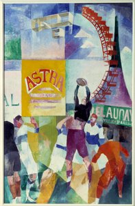 فريق كارديف. لوحة روبرت ديلوناي (1885-1941) بواسطة روبرت ديلوناي