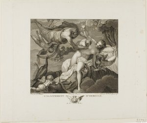رضاعة هرقل ، اللوحة الثانية من La Galerie du Palais Royal ، المجلد الثاني بواسطة روبرت ديلوناي