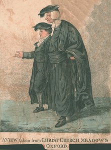 مشهد مأخوذ من كنيسة المسيح ميدوز ، أكسفورد ، 1807 بواسطة روبرت دايتون