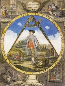 يحفظ داخل البوصلة ج. 1784 (النقش والحفر باليد) بواسطة روبرت دايتون
