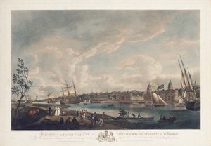 منظر للمستشفى الملكي في غرينتش ، 1793 بواسطة روبرت دود