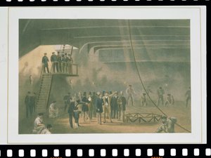 زيارة أمير ويلز لسفينة SS Great Eastern في شيرنيس، 24 مايو