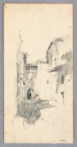 رسم، منظر شارع، 1882 بواسطة روبرت فريدريك بلوم