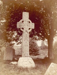 The High High Cross at Castledermot، Co. Kildare، Ireland (sepia photo) بواسطة روبرت فرنش
