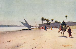 قرية النيل ، c1880 ، 1904 بواسطة روبرت جورج تالبوت كيلي
