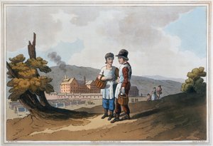 عمال مصانع الأطفال ، 1814 بواسطة روبرت هافيل