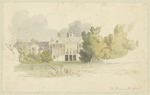 منظر لـ Huis ten Bosch تصاميم لسلسلة من الرسومات المائية في فلاندرز وهولندا (عنوان السلسلة) بواسطة روبرت هيلز