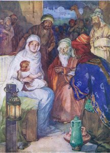 حكماء الشرق ، من كتاب مصور الكتاب المقدس الذي نشره توماس نيلسون ، ج 1950 بواسطة روبرت هوب