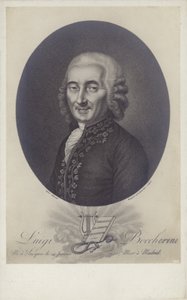 لويجي بوتشريني ، ملحن وعازف التشيلو الإيطالي (1743-1805). بواسطة روبرت ليفيفر