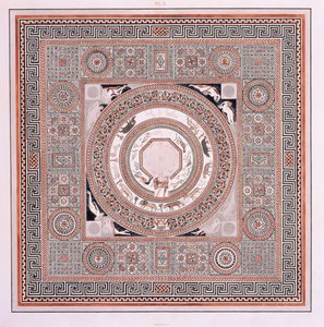 الرصيف الكبير: فسيفساء Orpheus في Woodchester Roman Villa بواسطة روبرت ولايسون صموئيل (بعد) سميرك
