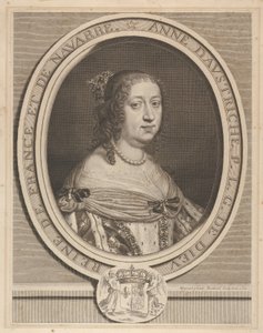 آن من النمسا ، 1660. بواسطة روبرت نانتويل