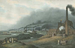 بيلستون - برادلي لأعمال الحديد: الرسم بالألوان المائية ، 1837 بواسطة روبرت نويز