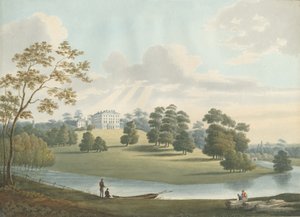 Patshull House: رسم بالألوان المائية ، بدون تاريخ [1826] بواسطة روبرت نويز