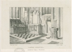 ولفرهامبتون - "Lanes Chancel" في كنيسة القديس بطرس: الطباعة الحجرية ، nd [عام 1844] (طباعة) بواسطة روبرت نويز