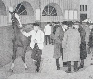 تجار الخيول في باربيكان (باربيكان رقم 2) 1921 (ليثو) بواسطة روبرت بولهيل بيفان
