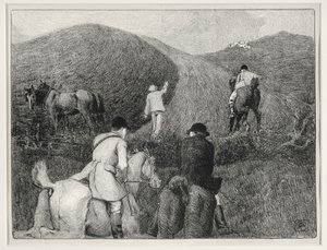 Hunting scene (litho) بواسطة روبرت بولهيل بيفان