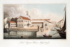 منزل اللورد بايرون في Missolonghi ، حانة. 1825. بواسطة روبرت سيمور