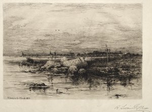 مصب نهر أبوناغناسيت ، 1883.