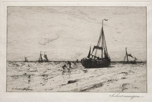 Scheveningen (التنميش) بواسطة روبرت سوين جيفورد